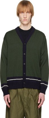 Green Stripe Cardigan