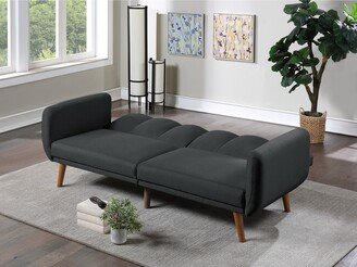 Elegant Polyfiber Sofa Furniture Convertible Bed Living Room Lounge