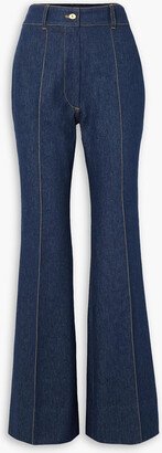 High-rise flared jeans-BI