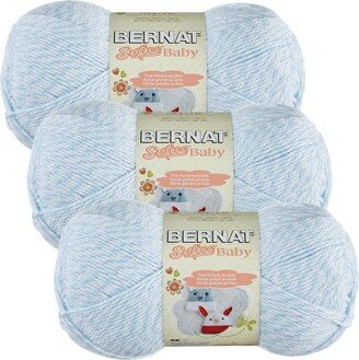 Bernat Softee Baby Baby Denim Marl Yarn 3 Pack of 141g/5oz Acrylic 3 DK (Light) - 362 Yards Knitting/Crochet