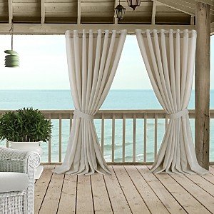 Carmen Sheer Indoor/Outdoor Tieback Curtain Panel, 114 x 84