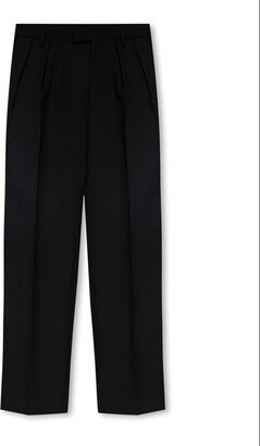 High-Waisted Straight-Leg Trousers-BE