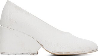 White Painted Wedge Heels-AA