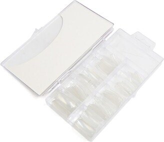 Unique Bargains Plastic Full Cover False Nail Beauty Art Tips Decor Nails Extension Clear 100 Pcs