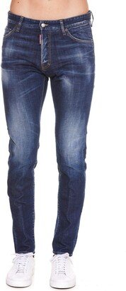 Bleached Effect Distressed Skinny Jeans