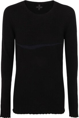 Md75 Wool Cashmere Pullover With Inlay Detail