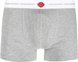 Contrasting Logo-Waistband Boxers