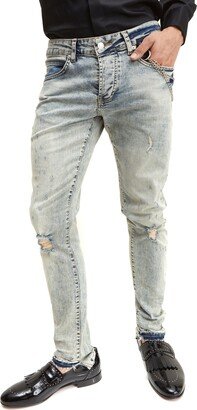 Men's Modern Grunge Skinny Fit Denim Jeans