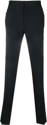 Tailored Eyelet-Detail Trousers