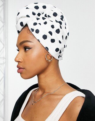 Easilocks Microfiber Polka dot towel hair wrap