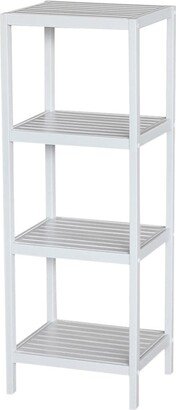 Bamboo Natural Spa 4-shelf Tower