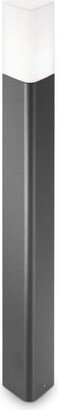 Netlighting Pulsar 1 Light Outdoor Bollard Anthracite IP44 E27