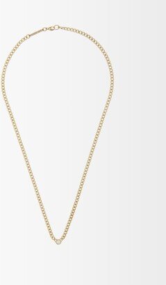 Diamond & 14kt Gold Curb-chain Necklace