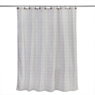 Windowpane Texture Shower Curtain Natural