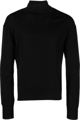 Mock-Neck Wool Jumper