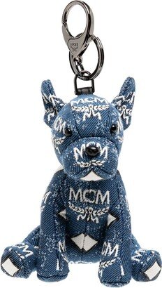 M Pup denim keychain