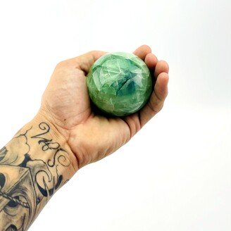 Green Fluorite Polished Sphere - Ooak | Dooak-S3-24