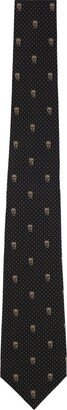 Skull Embroidered Tie