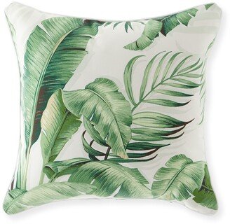 Abaca Banana Leaf Decorative Pillow In Cloud