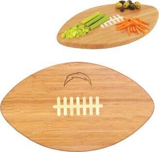 Los Angeles Chargers NFL Picnic Time Touchdown Pro! Bamboo Cutting Board - Brown