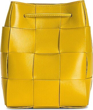 Small Cassette Bucket Bag in Yellow