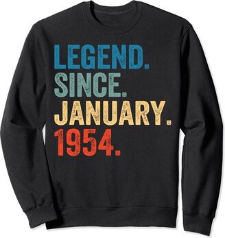 Generic Legend Since January 1954 70th Birthday Women 70 Years Old Sweatshirt