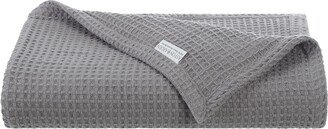 Aston And Arden Waffle Weave Luxury Cotton Twin Size Bed Blanket, (Color Options), 66x90 in., Warm Blanket for Bedrooms