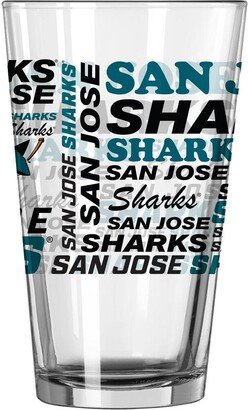 San Jose Sharks 16 Oz Team Spirit Pint Glass