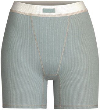 Cotton Rib Boxer | Mineral