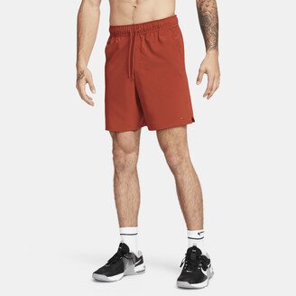 Men's Unlimited Dri-FIT 7 Unlined Versatile Shorts in Orange-AA