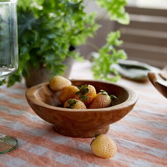 Footed Teak Root Serving Bowl