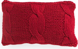14x24 Hand Knit Cable Pillow