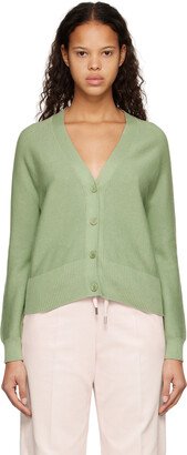 Green Y-Neck Cardigan-AA