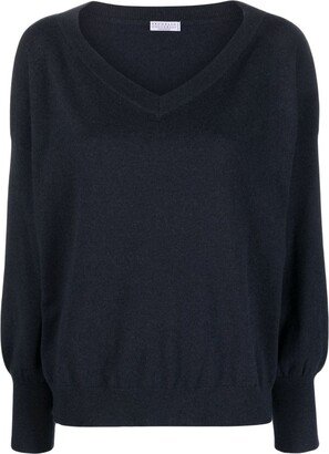 V-neck cashmere jumper-BB