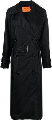 Belted Double-Breasted Trench Coat-AF