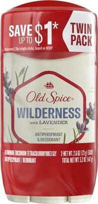 Men's Antiperspirant & Deodorant Wilderness with Lavender - 2.6oz/2pk