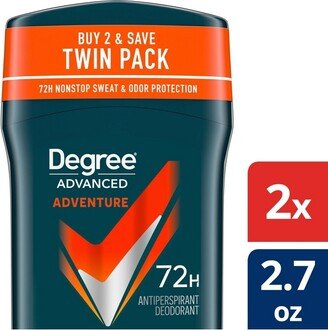 Men Advanced Motionsense Adventure 72-Hour Antiperspirant & Deodorant - 2.7oz/2pk