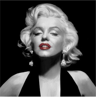 Chris Consani Halter Top Marilyn Red Lips Canvas Art - 27 x 33