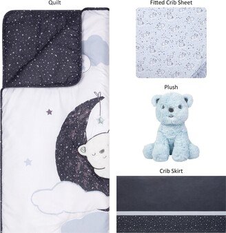 Sammy and Lou Bearly Dreaming 4 Piece Crib Bedding Set