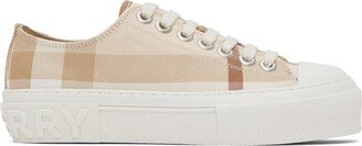 Beige Check Sneakers-AA