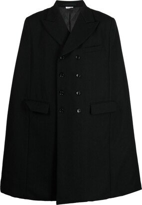 Peak-Lapels Double-Breasted Coat-AF