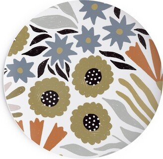 Salad Plates: Adeline Floral - Muted Multi Salad Plate, Multicolor