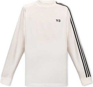 Logo Printed Striped Long-Sleeved T-Shirt