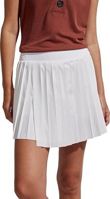 Kalmia Mid-Rise Skort (White) Women's Skort