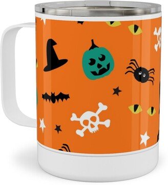 Travel Mugs: Halloween 2 - Orange Stainless Steel Mug, 10Oz, Orange