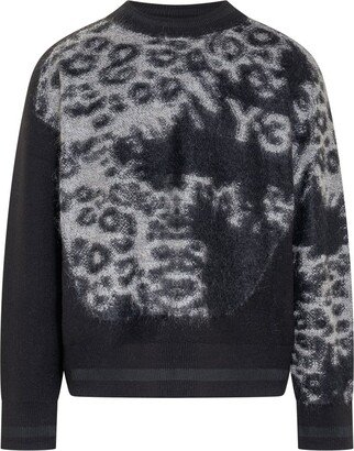 Leopard Print Knitted Sweater