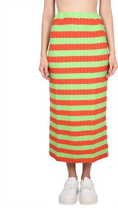 Striped Long Skirt