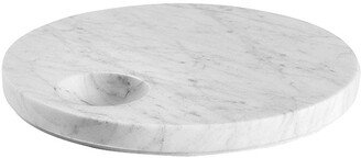 Ellipse Carrara marble tray