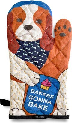 Adorable King Charles Spaniel Cavalier - Bakers Gonna Bake Oven Mitt