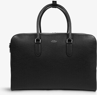 Black Ludlow Grained-leather Travel bag